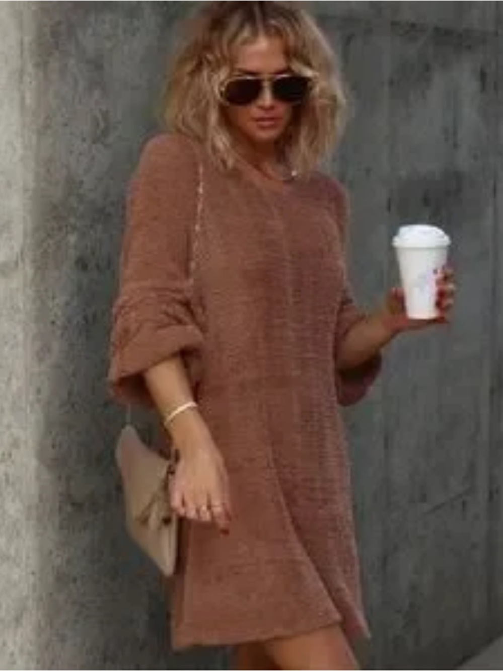 Vici Fore chenille sweater dress